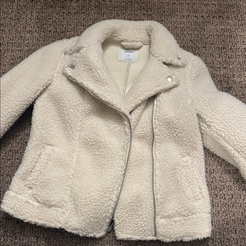 Old Navy Cream Teddy Jacket